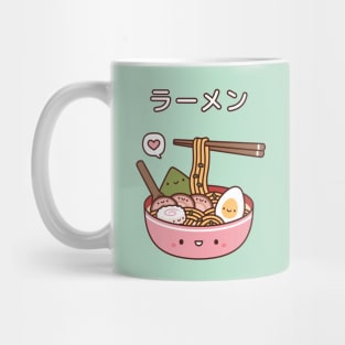 Cute Japanese Ramen Noodles Mug